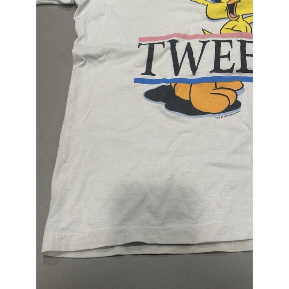 VTG Tweety Bird Shirt Adult L Looney Tunes Sailor Single Stitch 90s SEE PHOTOS - Picture 10 of 16